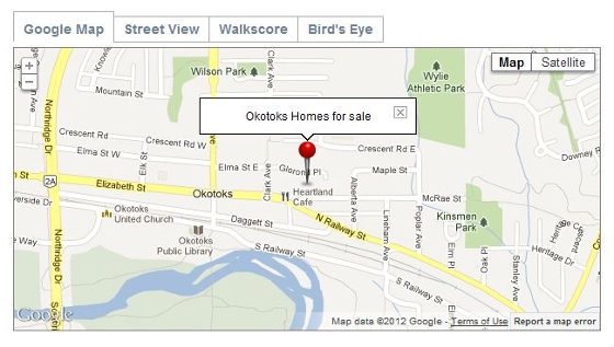 Okotoks Map